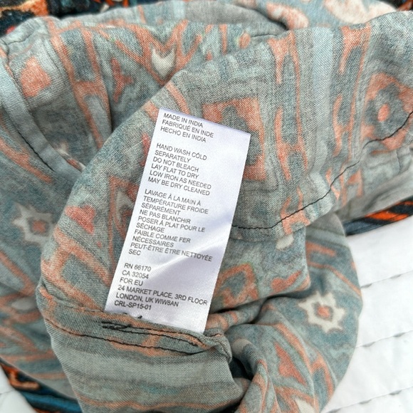 Cleobella Romper One Piece Aztec  Medium NWT Short Indie Hippie Boho - Picture 16 of 16